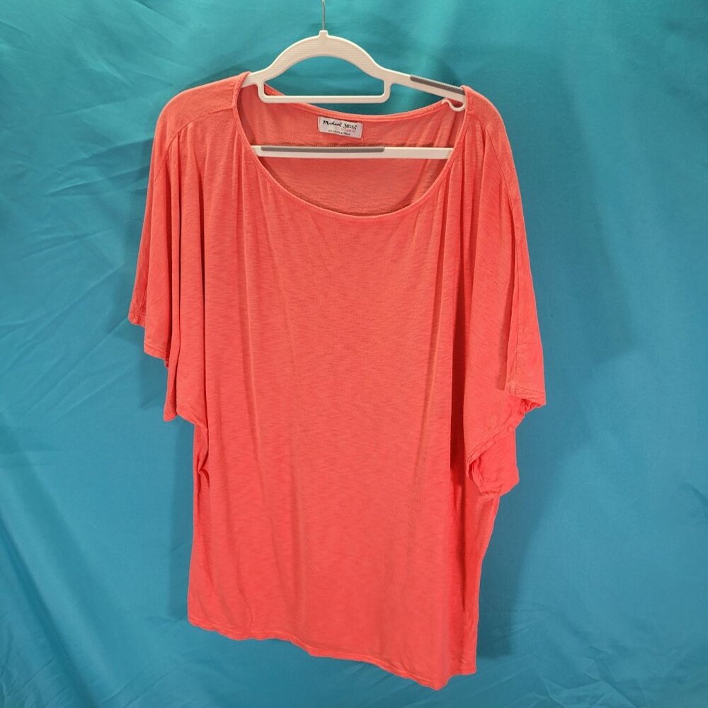 Michael Stars Womens Coral Tunic Top One Size Fits Most Soft Lightweight Fabric